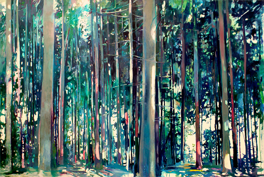 Hermannsweg 1 -  Schnitzeljagd • 170 x 260 cm •  2010 • Öl auf Leinwand