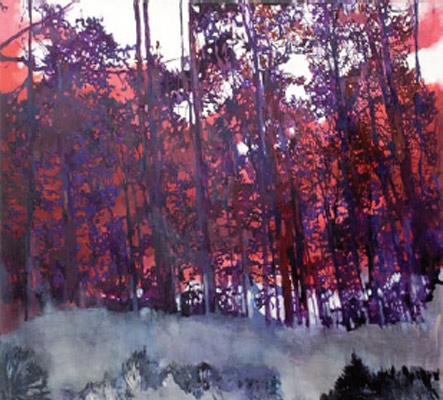 Hermannsweg 2 •  130 x 150 cm • 2008 • Öl auf Leinwand