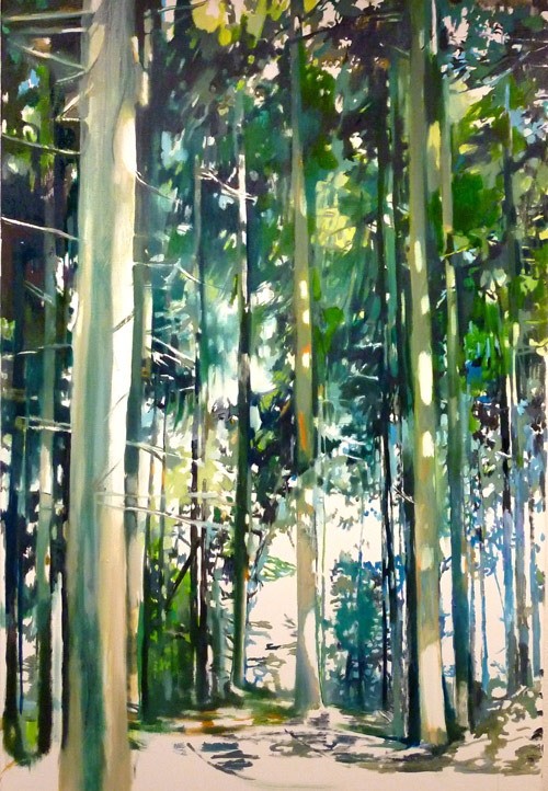 Hermannsweg 9 • 160 x 110 cm • 2010 • Öl auf Leinwand