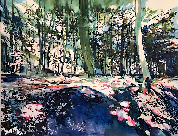 Blueshadow • 140 x 180 cm • 2020 • Öl auf Leinwand