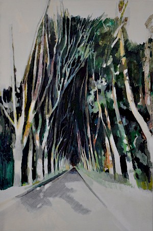 Linumhorster Allee I • 120 x 80 cm • 2012 • Öl auf Leinwand