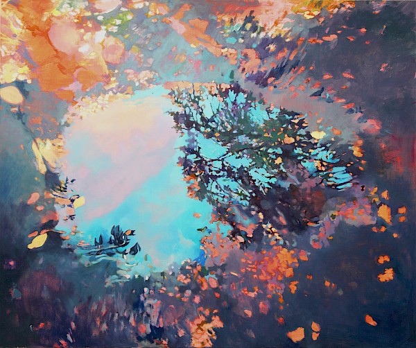 Laichplatz 1 - Himmel auf Erden • 160 x 180 cm • 2010 • Öl auf Leinwand
