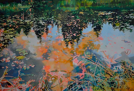Reflection 2 • 110 x 160 cm • 2016 • Öl auf Leinwand