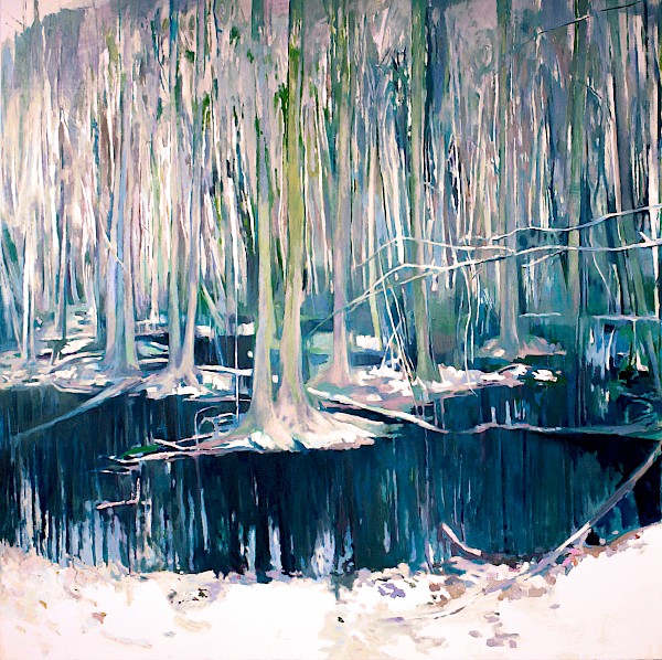 Hinter Dem Liebnitzsee 2 • 180 x 180 cm • 2008 • Öl auf Leinwand