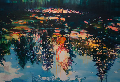 Reflection 1 • 110 x 160 cm • 2015 • Öl auf Leinwand