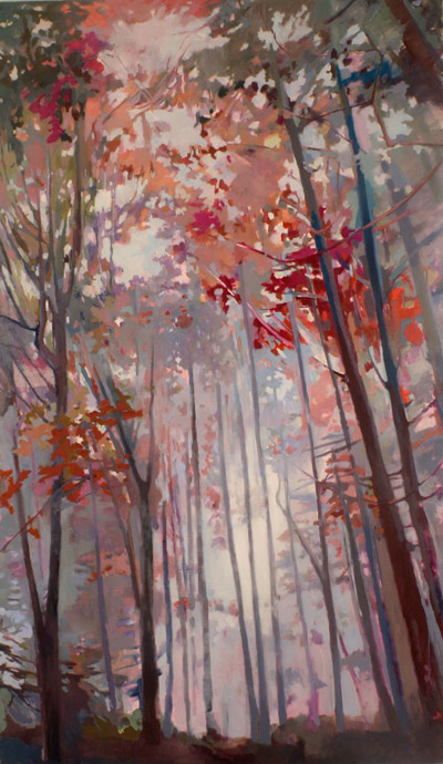 Hochwald 3 • 230 x 130 cm • 2007 • Öl auf Leinwand