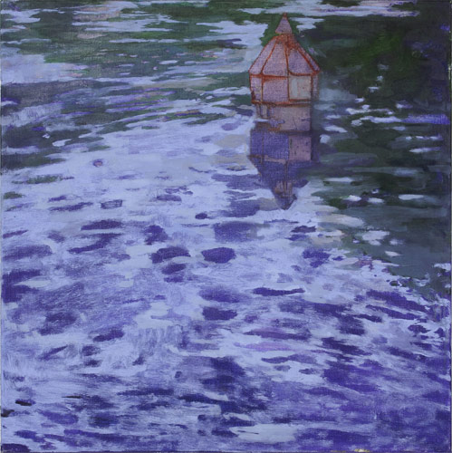 Entenhaus • 60 x 60 cm • 2008 • Öl auf Leinwand