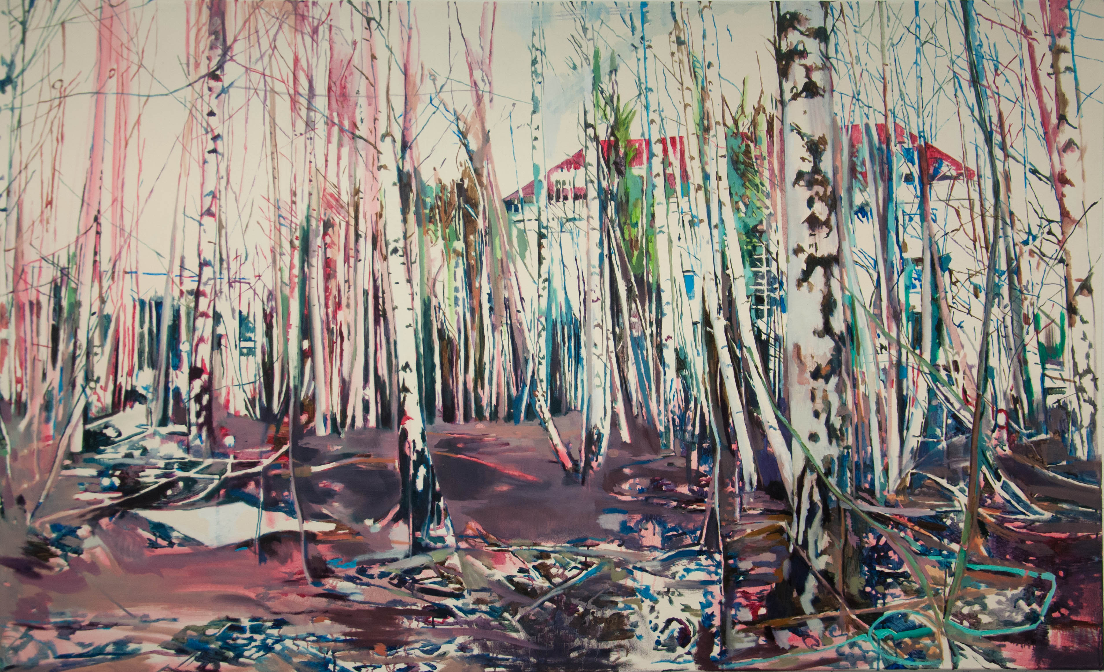 Hidden Place • 110 x 180 cm • 2016 • Öl auf Leinwand