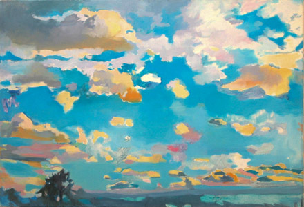 kleiner Himmel • 40 x 55 cm • 2004 • Öl auf Leinwand