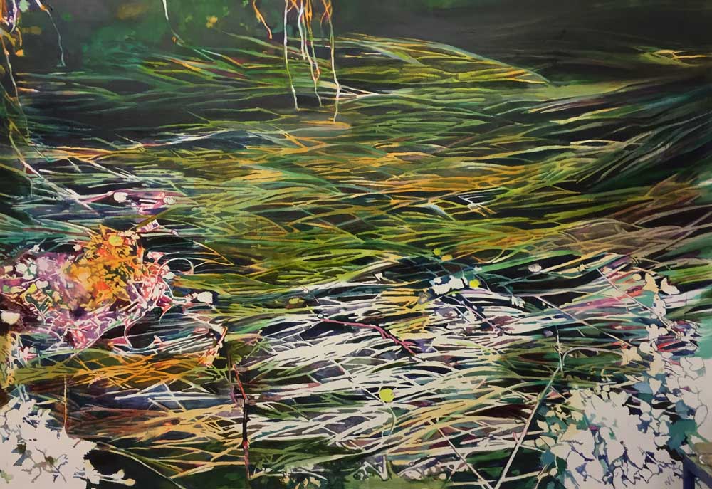 Floating 1 • 150 x 200 cm • 2018 • Öl auf Leinwand