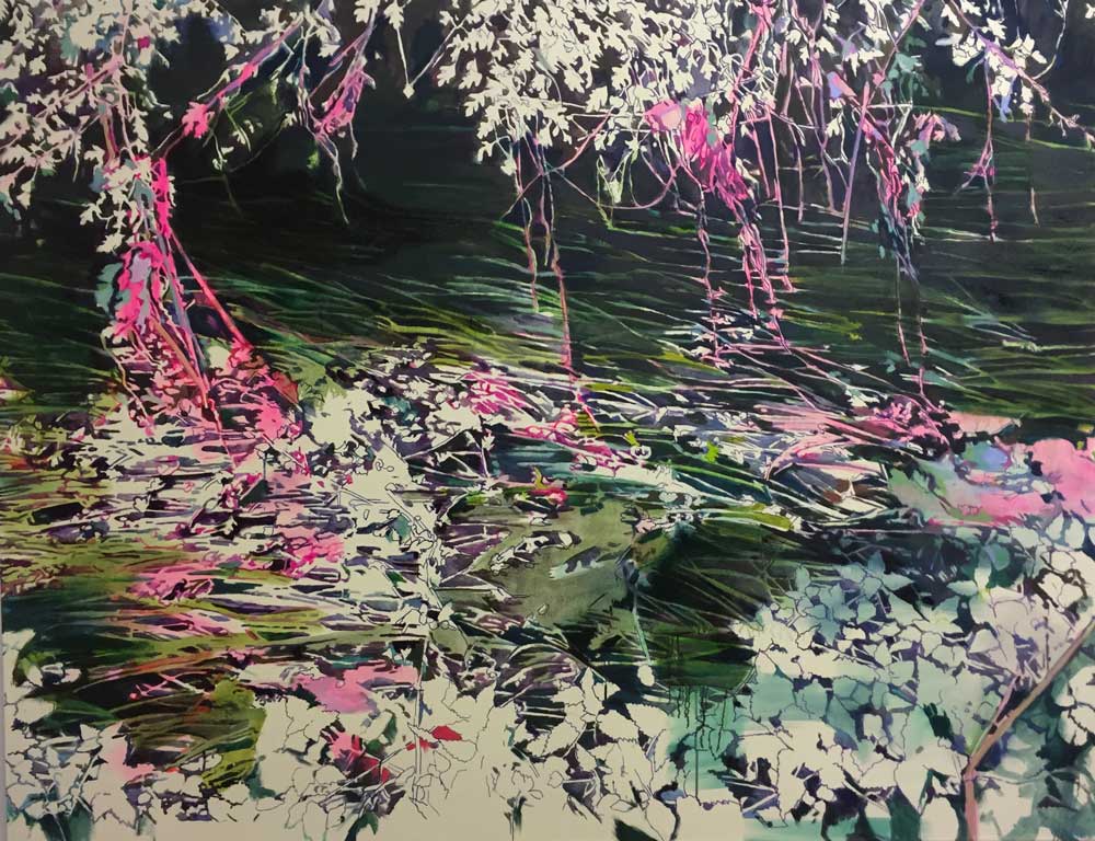 Floating 2 • 140 x 180 cm • 2018 • Öl auf Leinwand