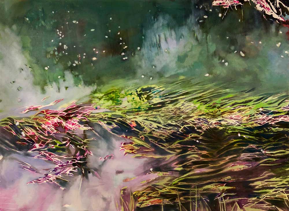 Floating 3 • 90 x 130 cm • 2018 • Öl auf Leinwand
