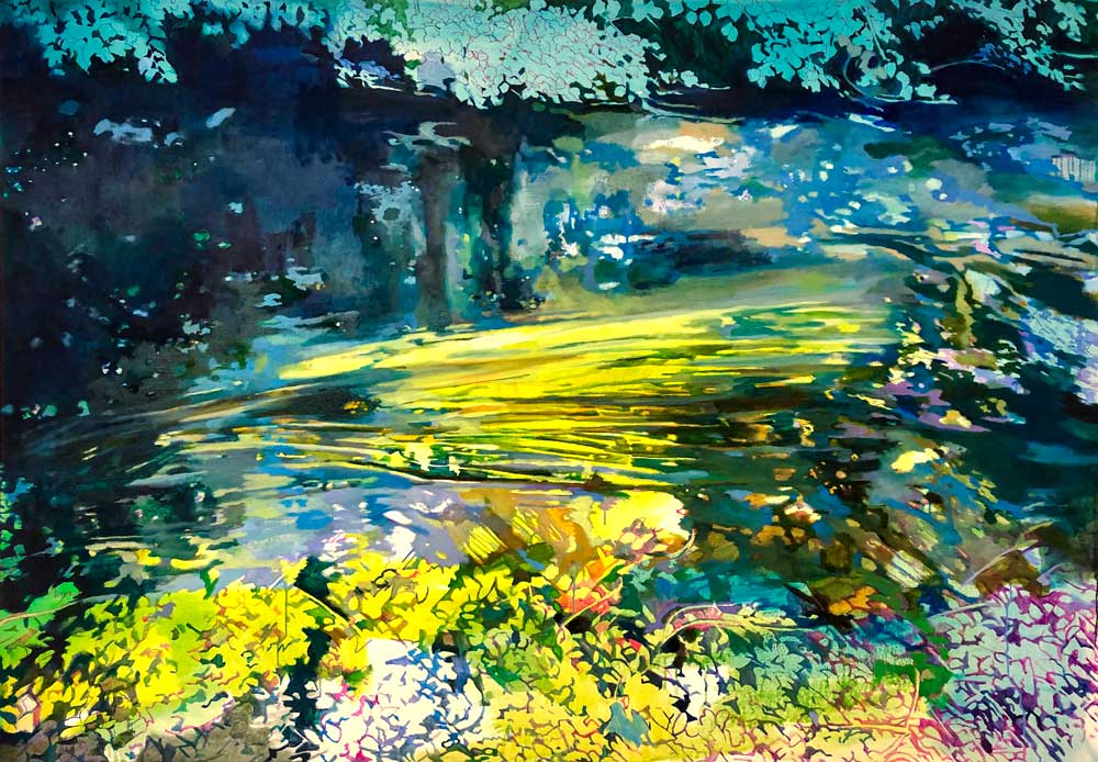 Floating 4 • 140 x 180 cm • 2020 • Öl auf Leinwand