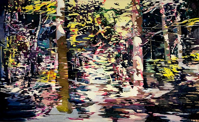 Inside the Forest • 110 x 180 cm • 2019 • Öl auf Leinwand