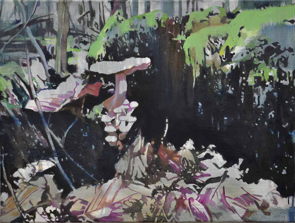 Pilze 2 • 60 x 80 cm • 2017 • Öl auf Leinwand