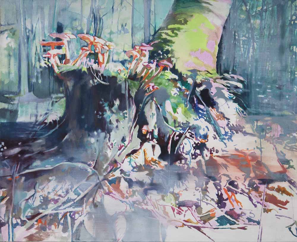 Pilze 1 • 90 x 110 cm • 2015 • Öl auf Leinwand