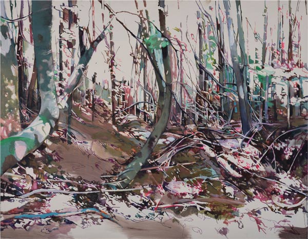 Wildnis 1 • 140 x 180 cm • 2018 • Öl auf Leinwand