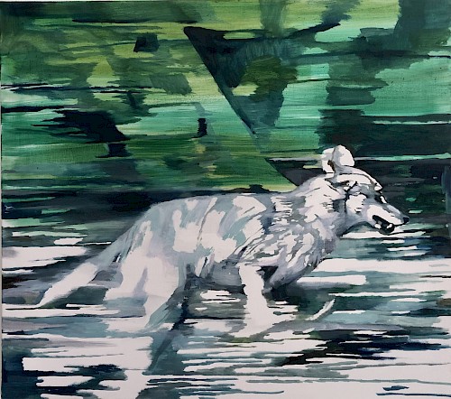The Hunting • 80 x 90 cm • 2020 • Öl auf Leinwand