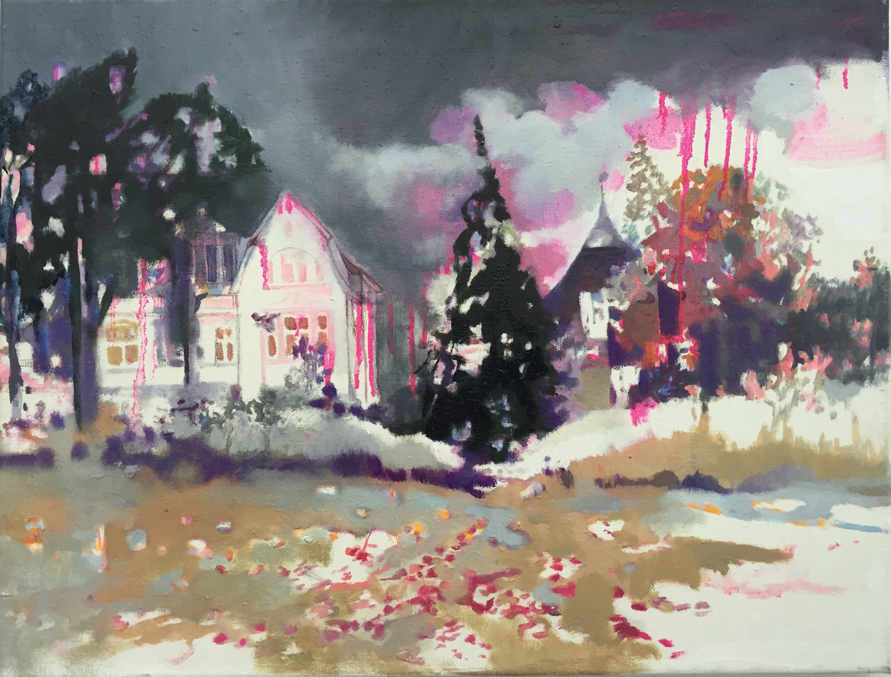 Villa carmen • 55 x 80 cm • Öl auf Leinwand