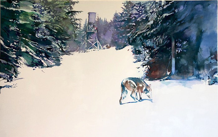 Never Alone 3 • 190 x 300 cm • 2020 • Öl auf Leinwand